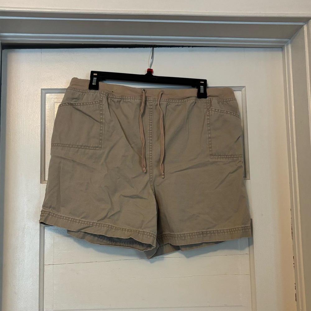 Casual Tan Maternity Shorts